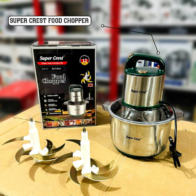 Super Crest 5L Food Chopper with Extra Blade  SCT-2014 - Luxury Choice