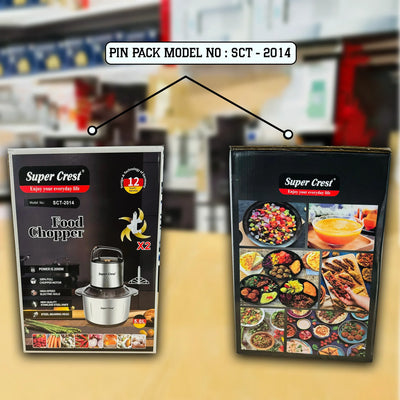 Super Crest 5L Food Chopper with Extra Blade  SCT-2014 - Luxury Choice