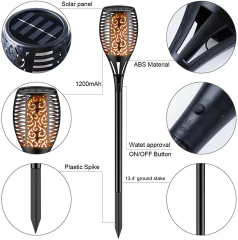 SOLAR CHARGABLE GARDEN DECORATION WATER PROOF LED LIGHT - Luxury Choice