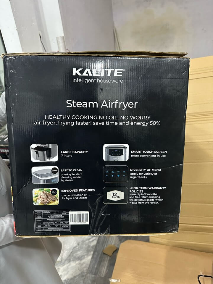 Kalite Genuine XXL 7L Digital Steam Air Fryer - Luxury Choice