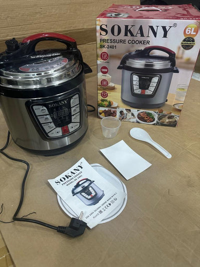 sokany  Pressure Cooker Stainless Steel Multi 6L Capacity - Luxury Choice