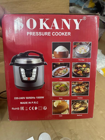 sokany  Pressure Cooker Stainless Steel Multi 6L Capacity - Luxury Choice