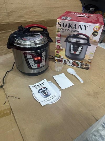sokany  Pressure Cooker Stainless Steel Multi 6L Capacity - Luxury Choice