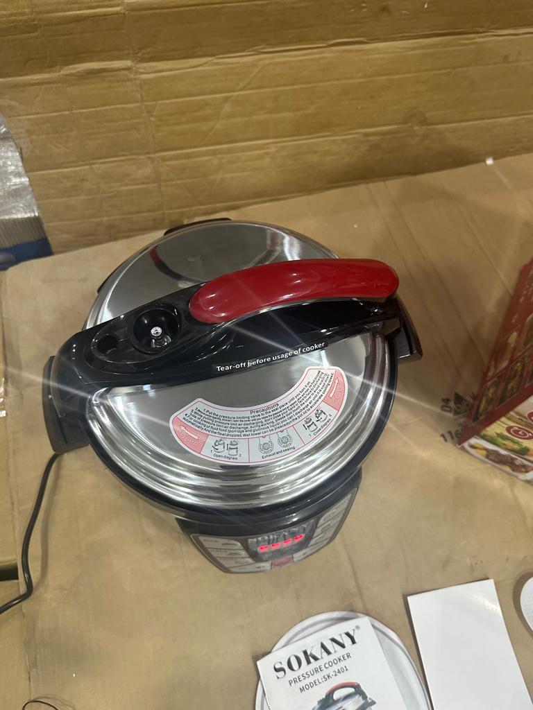 sokany  Pressure Cooker Stainless Steel Multi 6L Capacity - Luxury Choice
