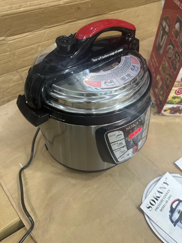 sokany  Pressure Cooker Stainless Steel Multi 6L Capacity - Luxury Choice