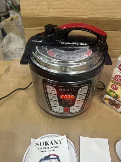 sokany  Pressure Cooker Stainless Steel Multi 6L Capacity - Luxury Choice