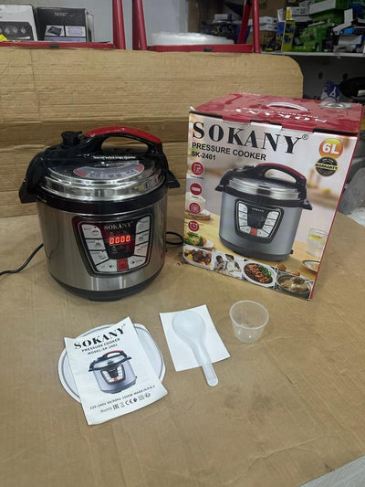 sokany  Pressure Cooker Stainless Steel Multi 6L Capacity - Luxury Choice