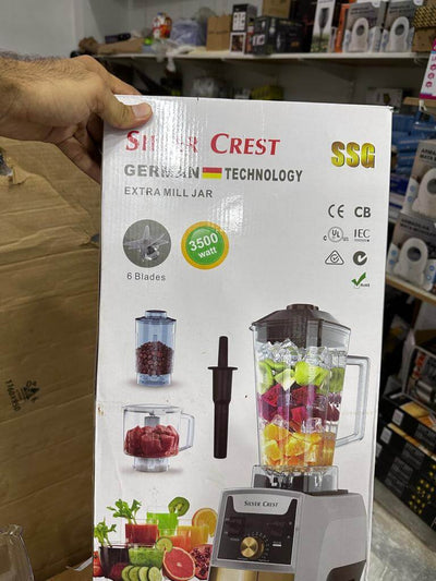 GERMAN SILVER CREST BLENDER 3500 WATT 3 IN 1 - Luxury Choice