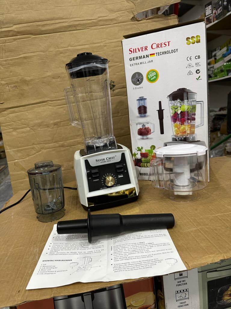 GERMAN SILVER CREST BLENDER 3500 WATT 3 IN 1 - Luxury Choice