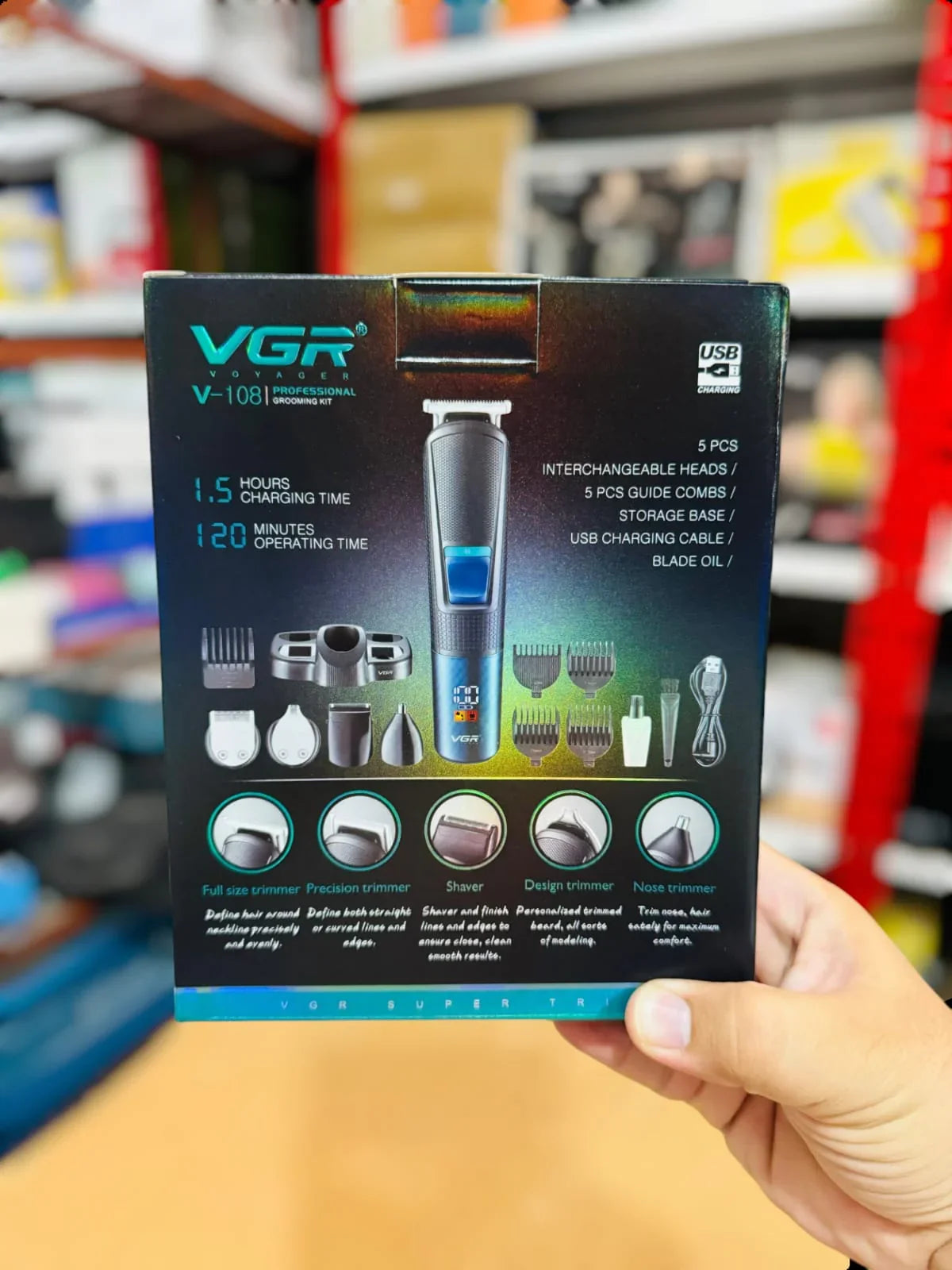 VGR 11 in 1 Multi Grooming Trimmer Kit - Luxury Choice