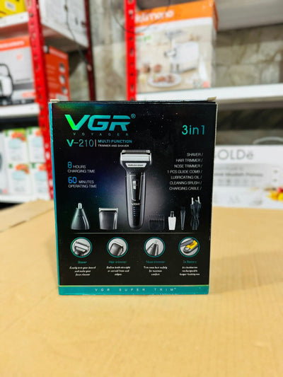 VGR 3 in 1 Trimmer & Shaver V-210 - Luxury Choice
