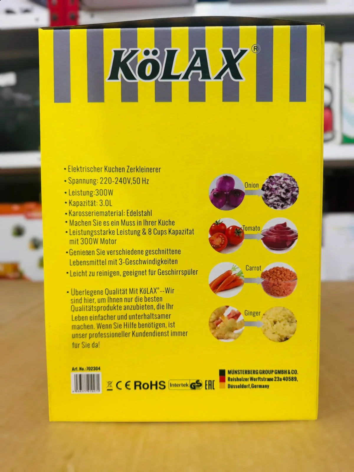 Kolax 3L Electric Chopper 300W-702304 - Luxury Choice