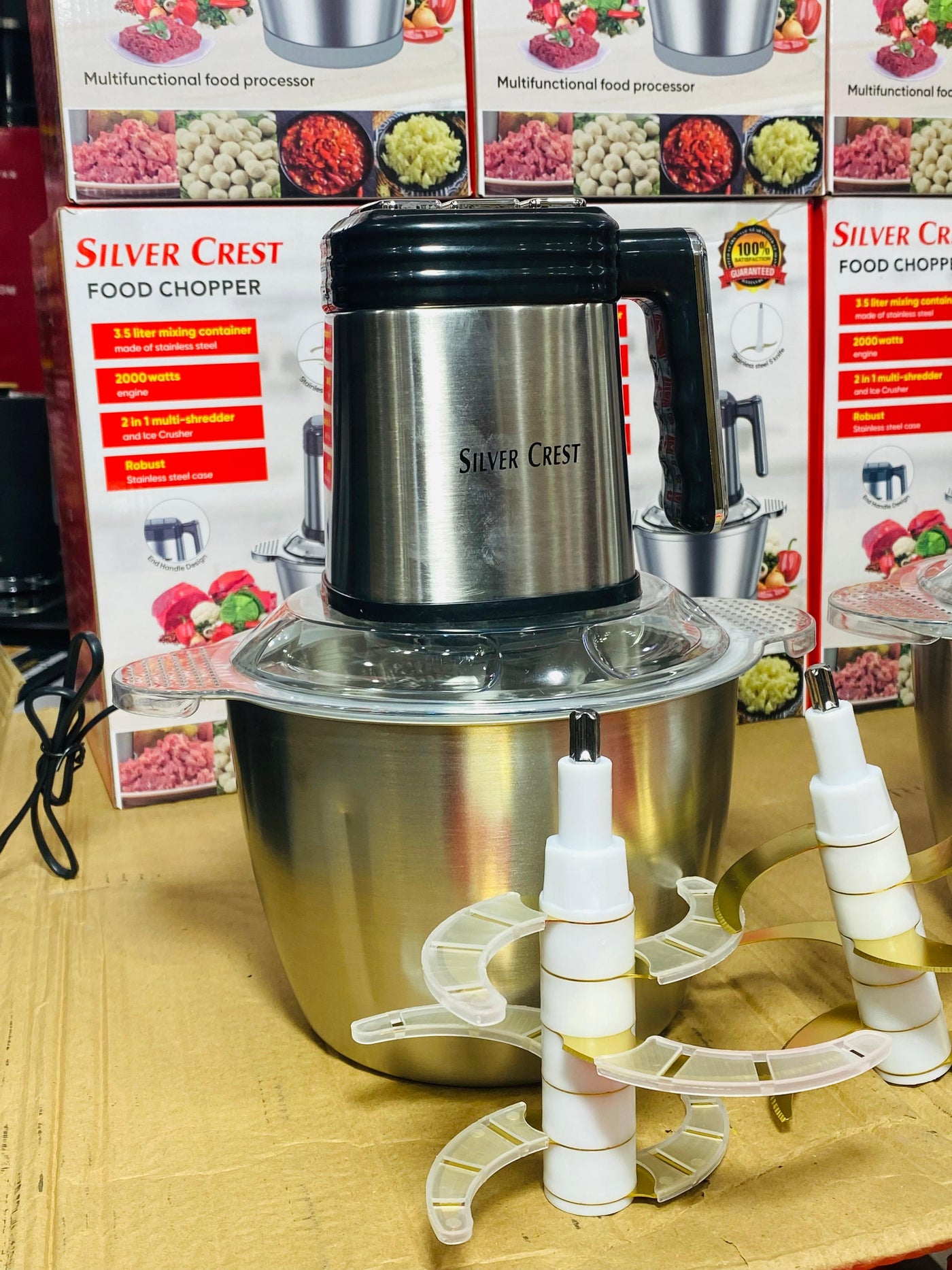 SILVER CREST FOOD CHOPPER 2000WATT 2IN1 3.5 LITER - Luxury Choice