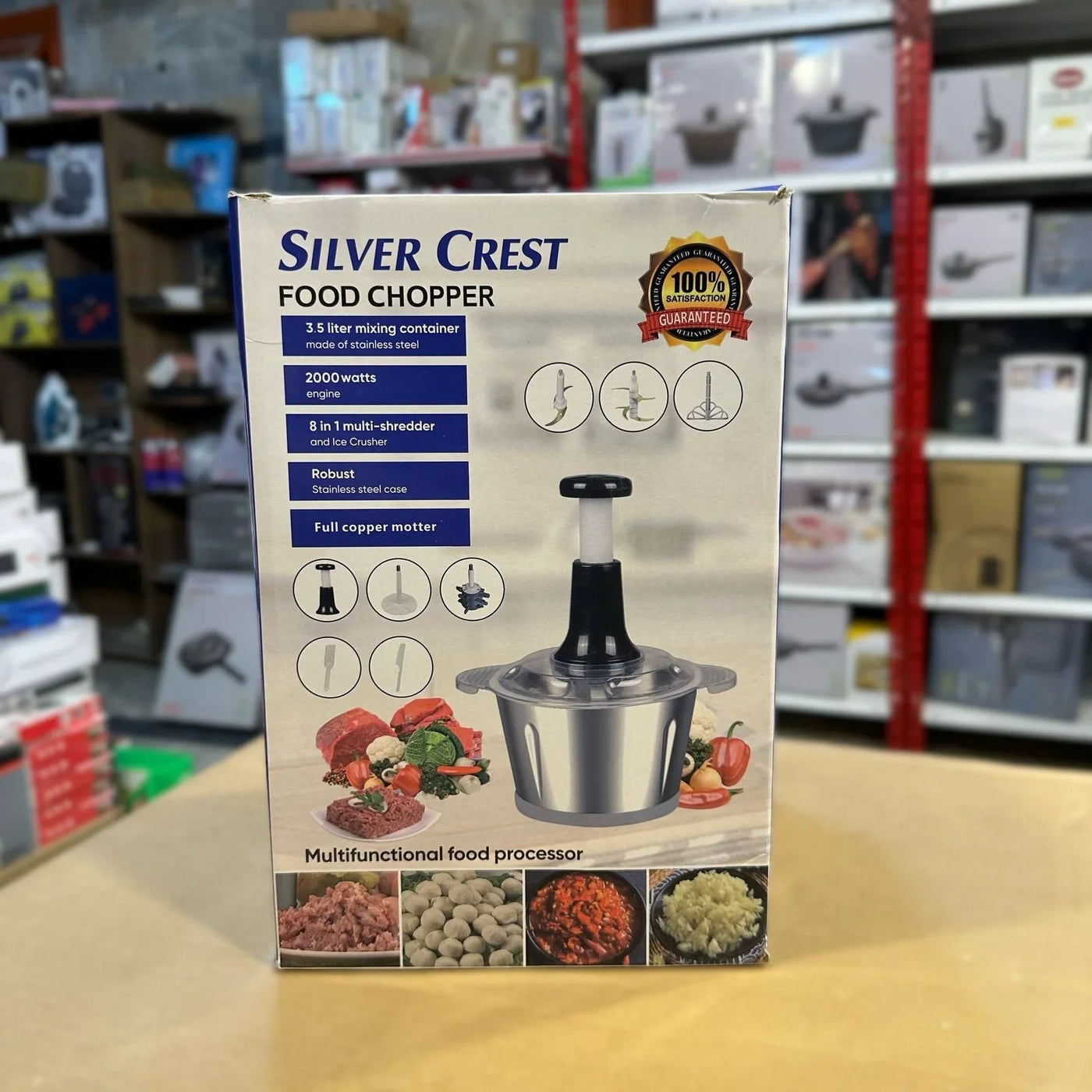 Silver Crest 8 in 1 Food Chopper 3.5L - Luxury Choice