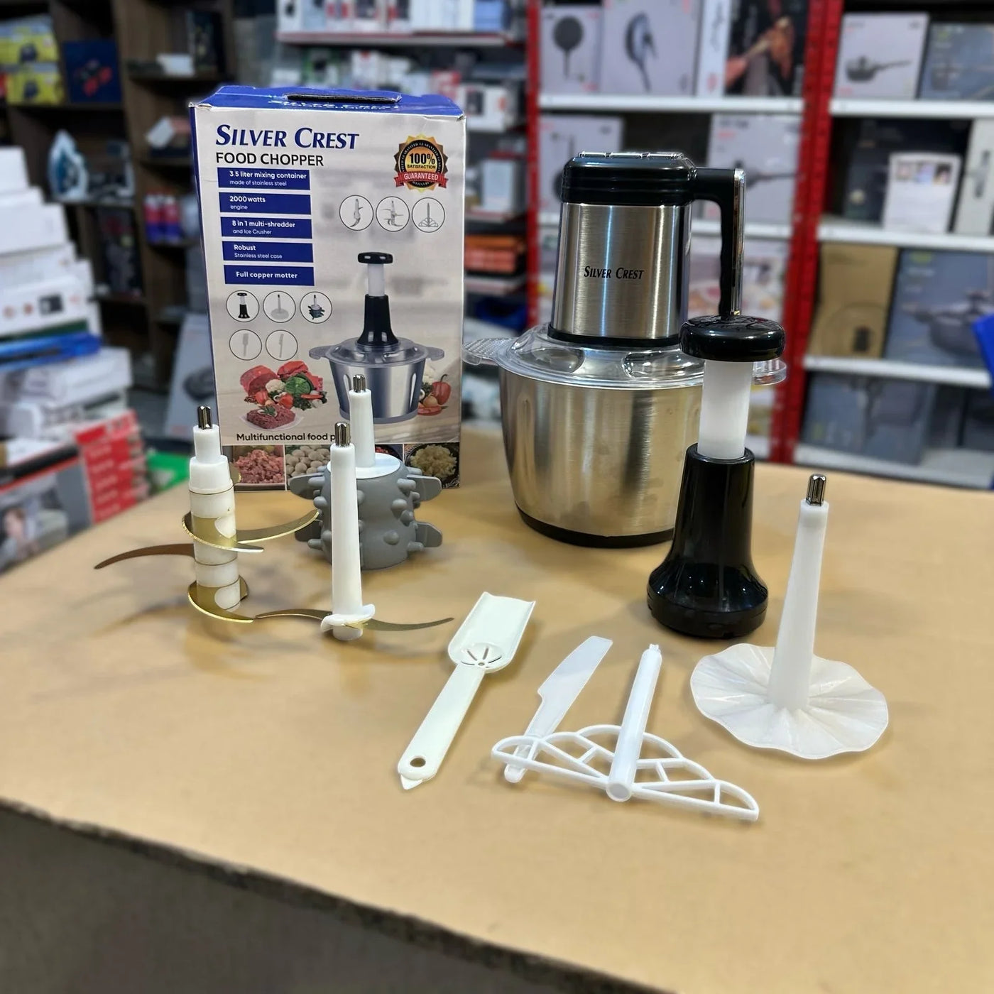 Silver Crest 8 in 1 Food Chopper 3.5L - Luxury Choice