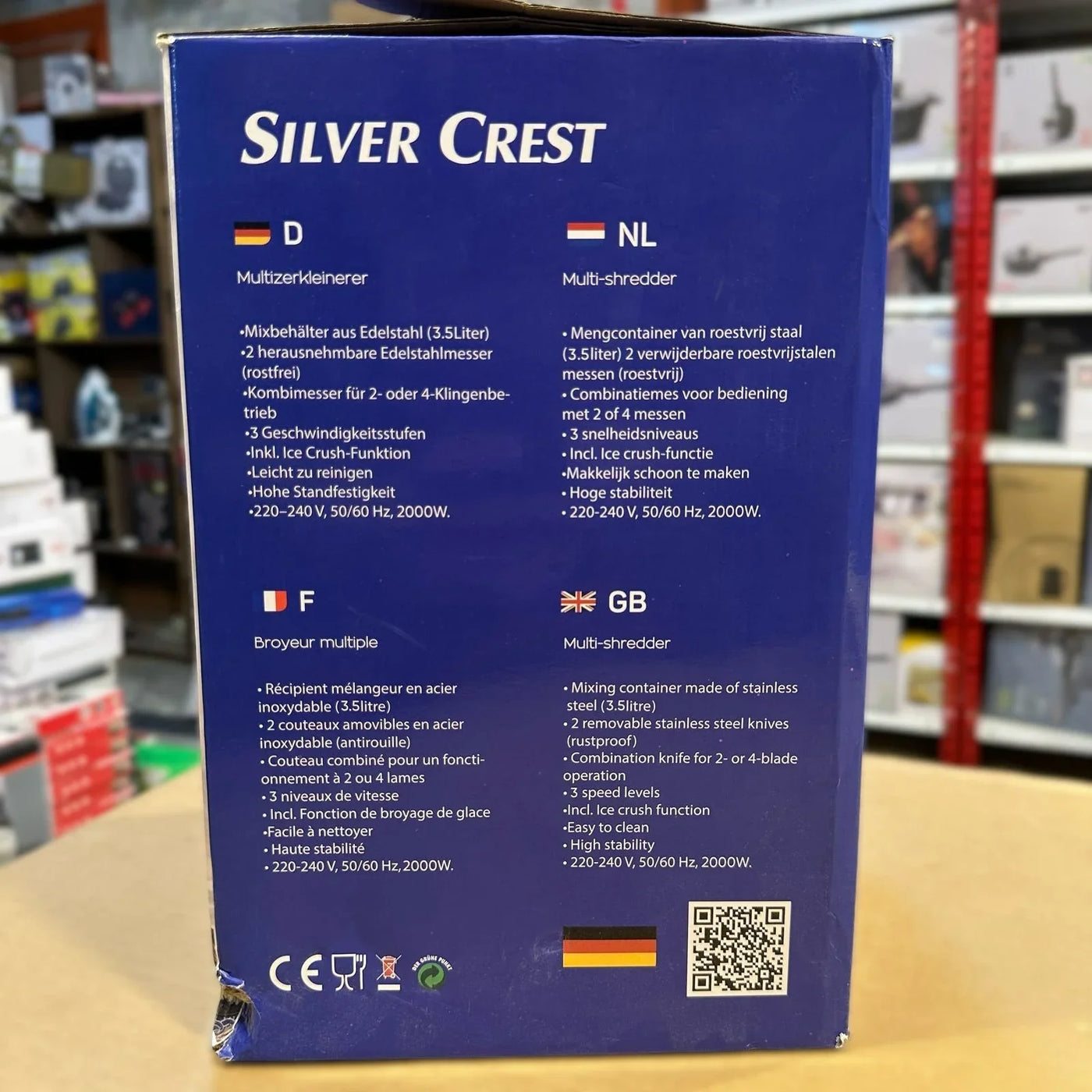 Silver Crest 8 in 1 Food Chopper 3.5L - Luxury Choice