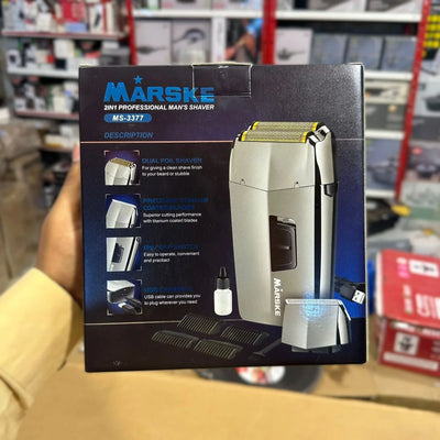 Marske 2 in 1 Man's Shaver & Trimmer MS-3377 - Luxury Choice