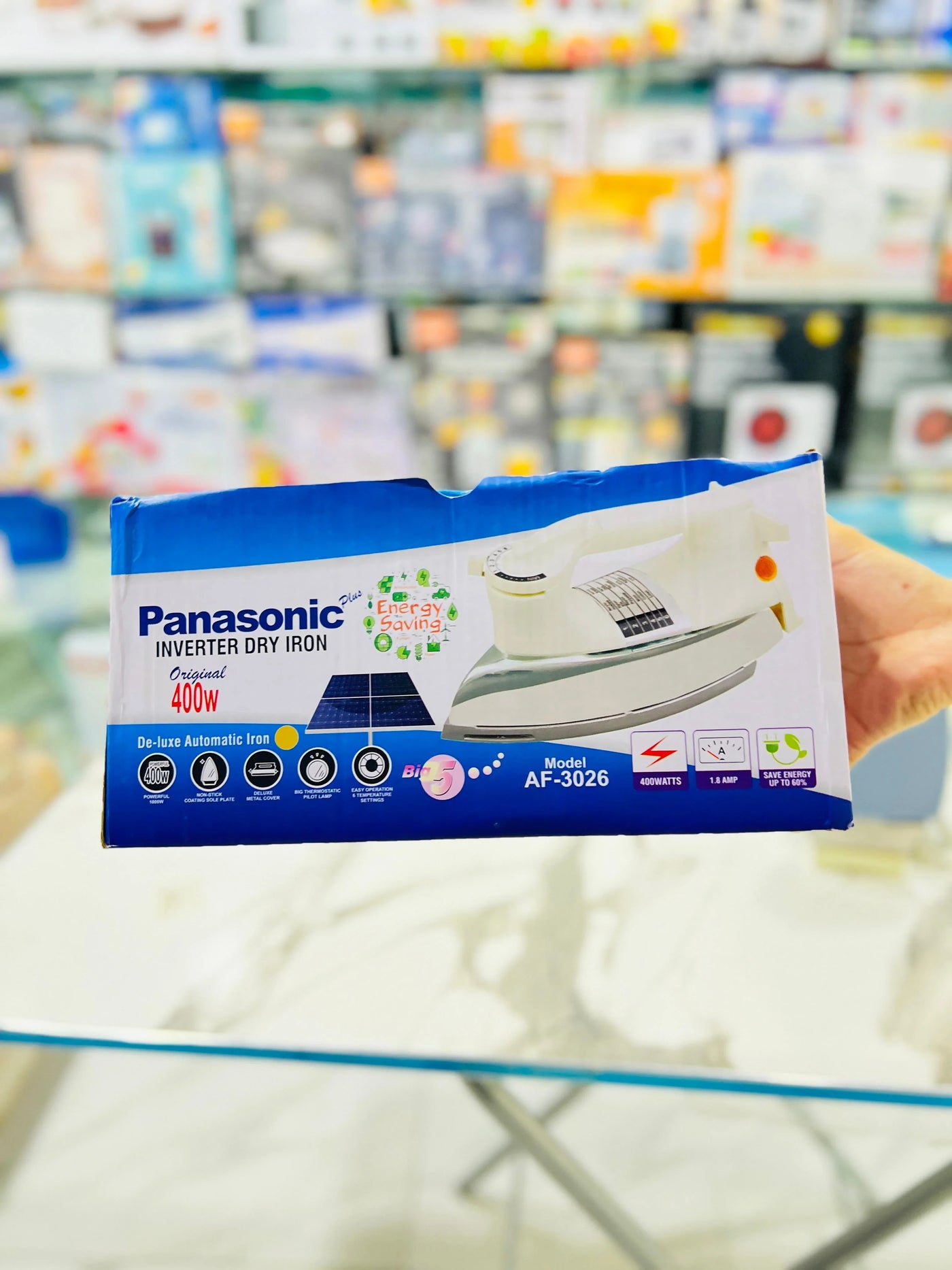 Original Panasonic 400watt Inverter Dry Iron - Luxury Choice