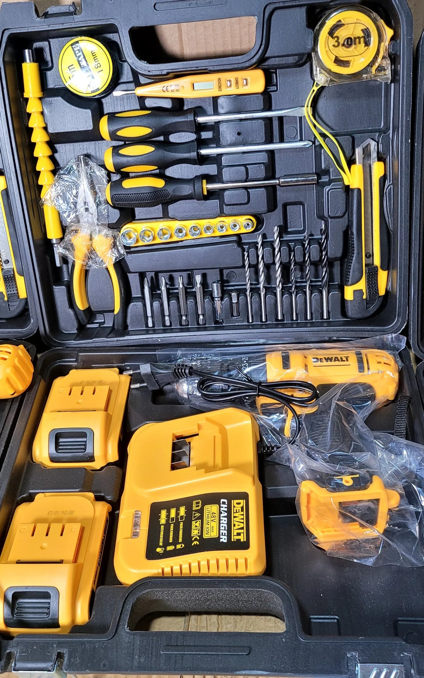 Germeny Lot Imported DeWALT Brand 48V cordless Drill With complete Tools - Luxury Choice