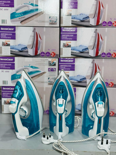 German Lot Imported Silver Crest Steam Iron SC-266 - Luxury Choice