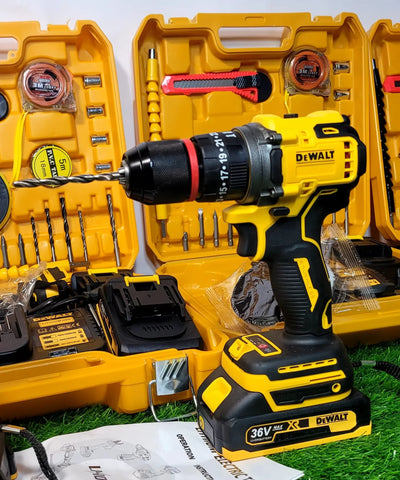 DeWALT 36V 13mm Rechargeable Cordless Drill Set - Luxury Choice