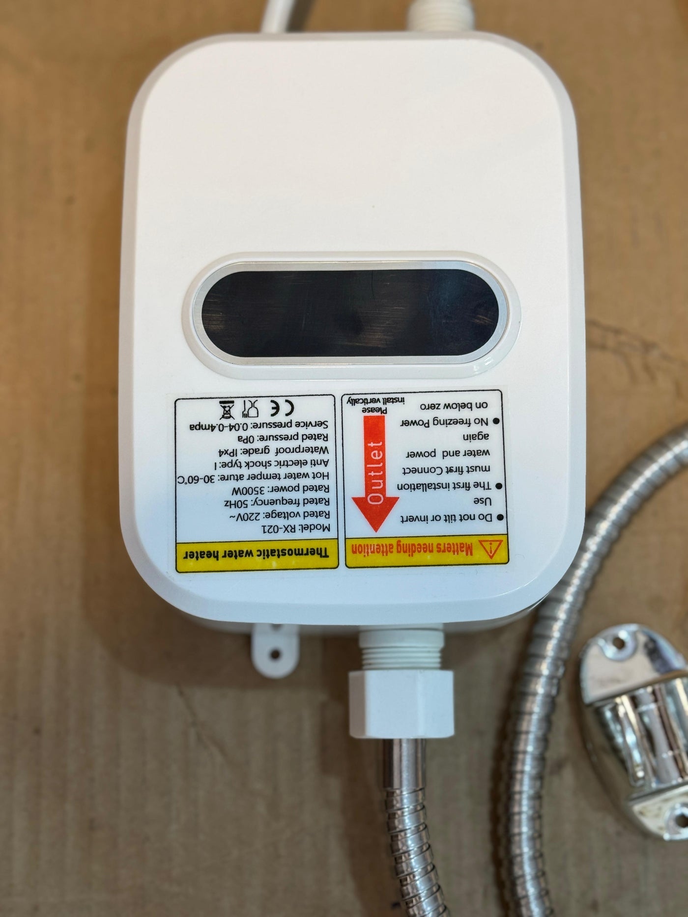 Electric heating shower - Luxury Choice