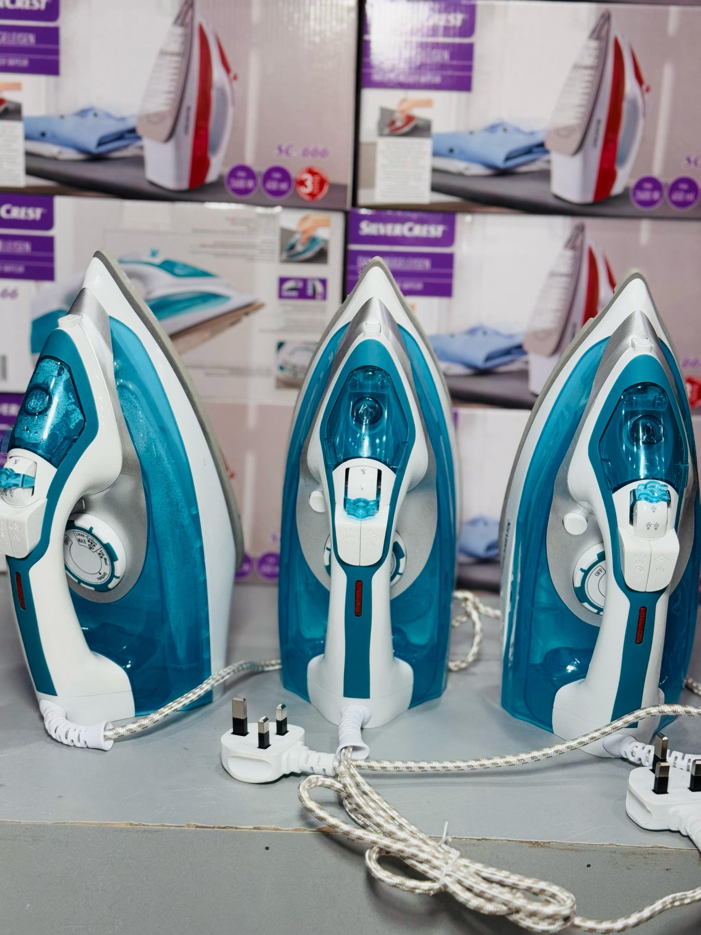 German Lot Imported Silver Crest Steam Iron SC-266 - Luxury Choice