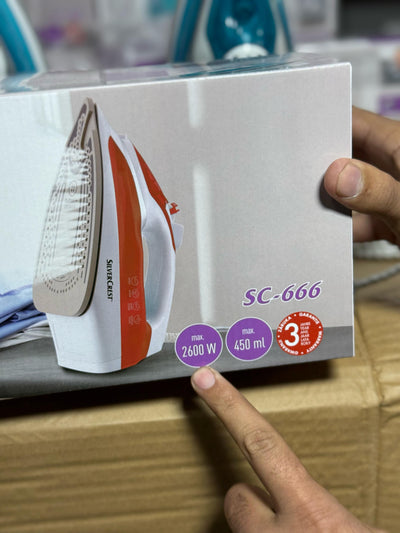 German Lot Imported Silver Crest Steam Iron SC-266 - Luxury Choice