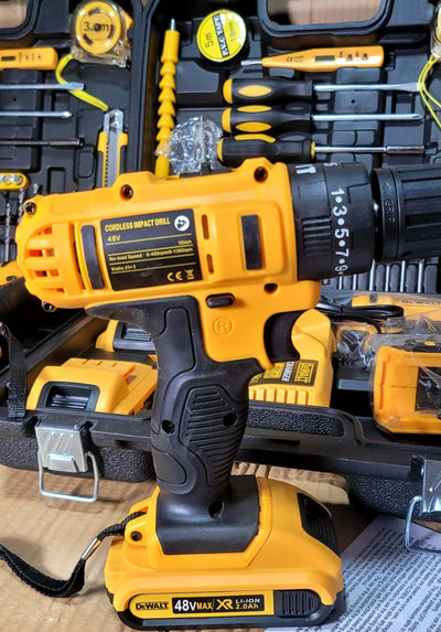 Germeny Lot Imported DeWALT Brand 48V cordless Drill With complete Tools - Luxury Choice