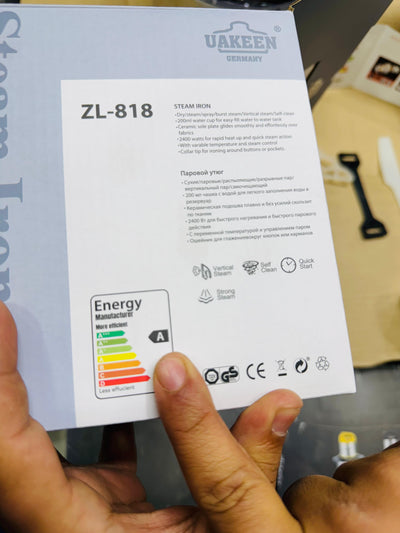 Uakeen Germany Steam Iron ZL-818 - Luxury Choice