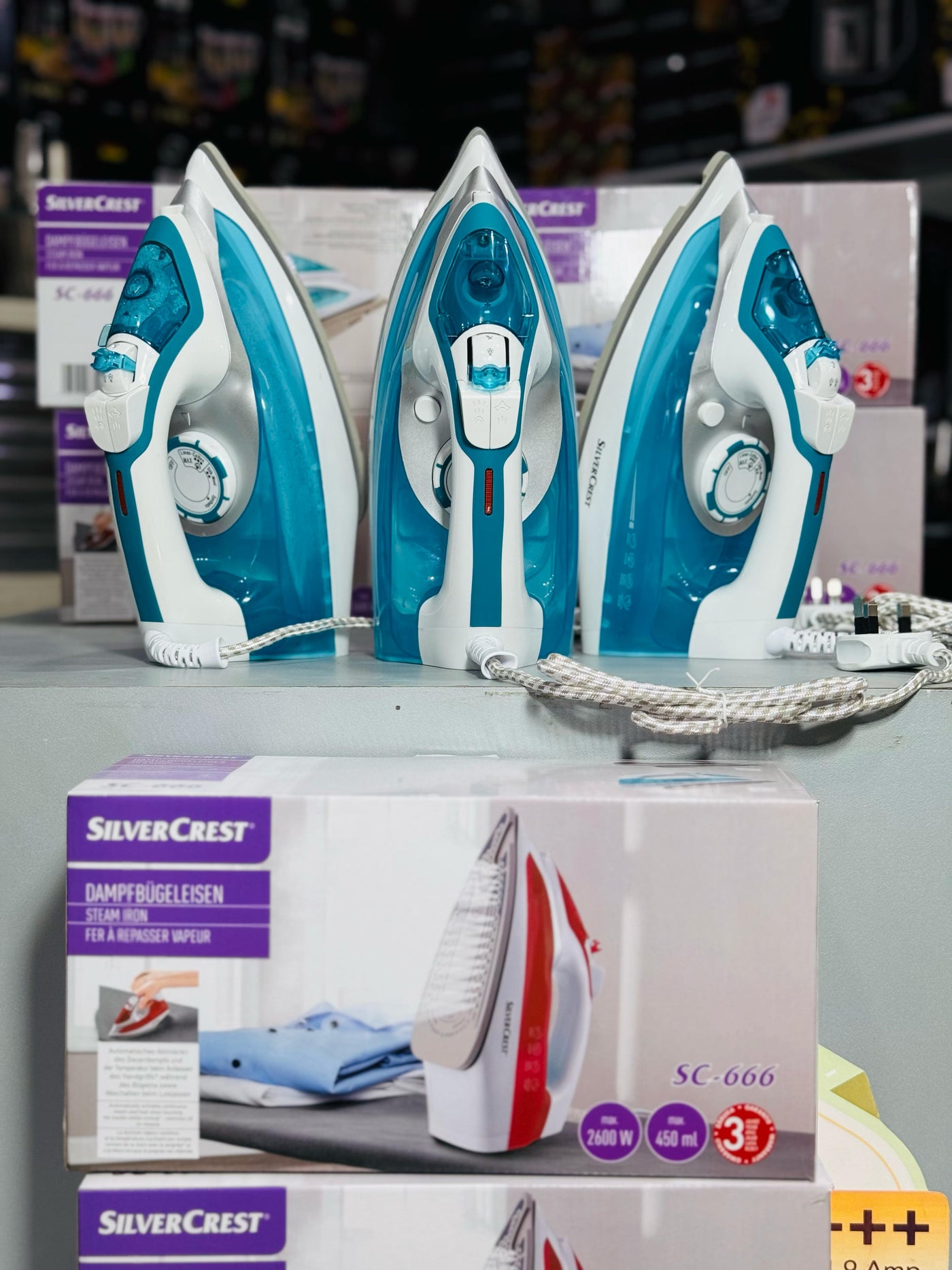 German Lot Imported Silver Crest Steam Iron SC-266 - Luxury Choice